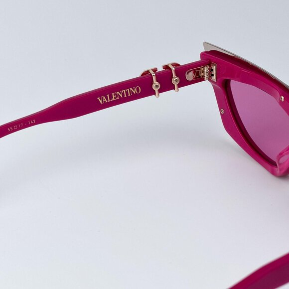 Valentino Women BRAND NEW Sunglasses Pink Gold Cat Eye V - GOLDCUT - I VLS-113C - Picture 10 of 11